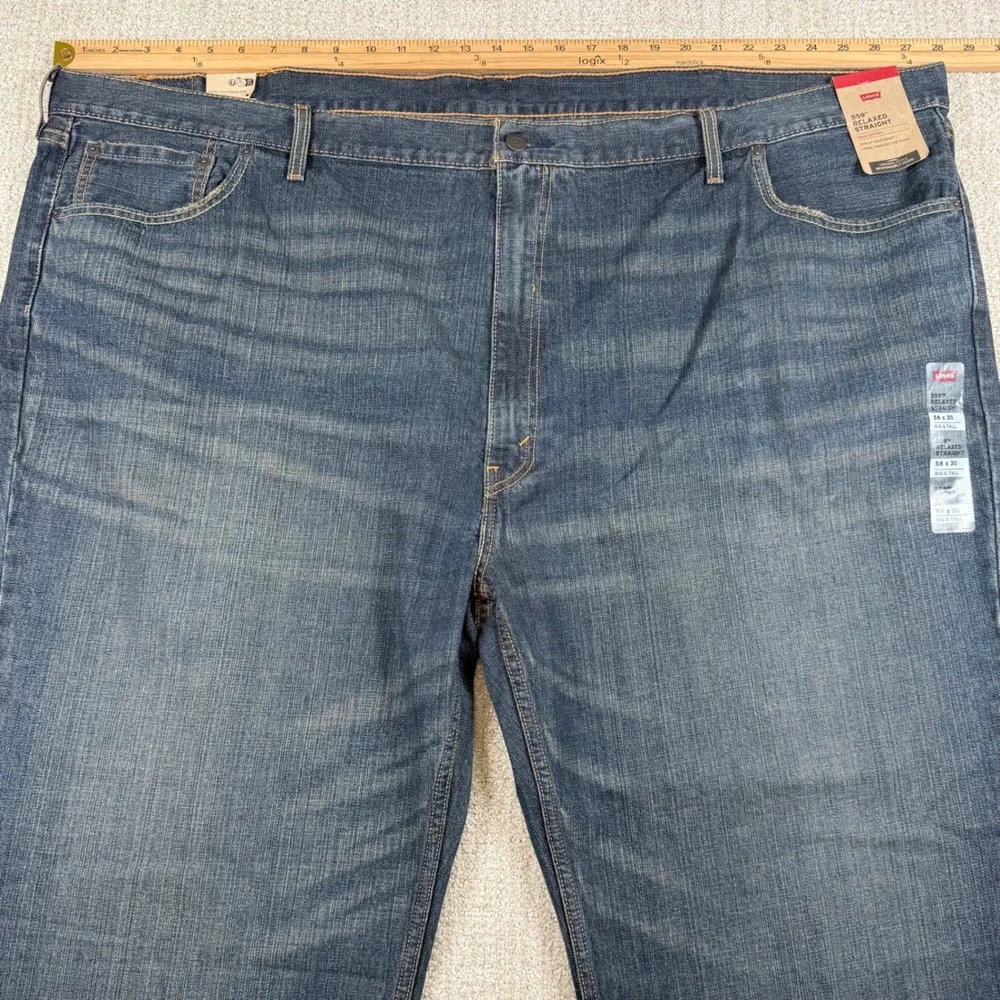 NEW Levi's 559 Mens 56x30 Relaxed Straight Leg Denim Blue Jeans